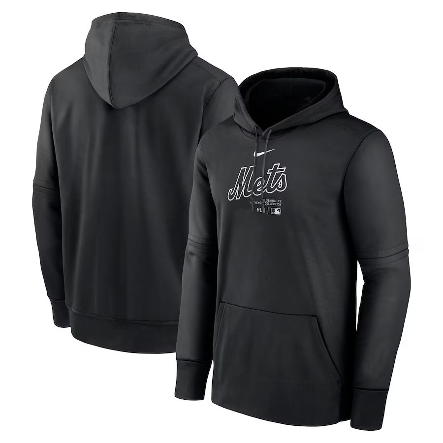 Men 2025 MLB New York Mets Black Nike hoodie style 2->milwaukee brewers->MLB Jersey